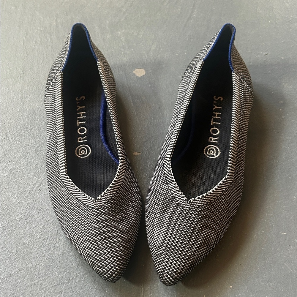 Rothy's Women's Black and Gray Loafers